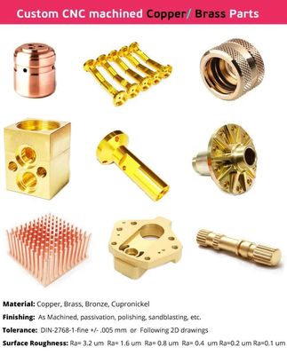 Peças fazendo à máquina de bronze do ODM que anodizam a máquina do CNC para as peças de bronze